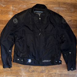 Yamaha Star Motorcyles Riding Jacket Back/ Shoulder/ Arm Padded Size Medium 