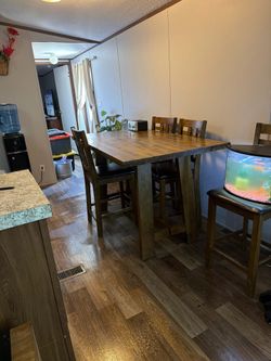 Wooden Table 4 chairs