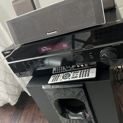 Home Theater Surround Sound System With Powered Subwoofer 