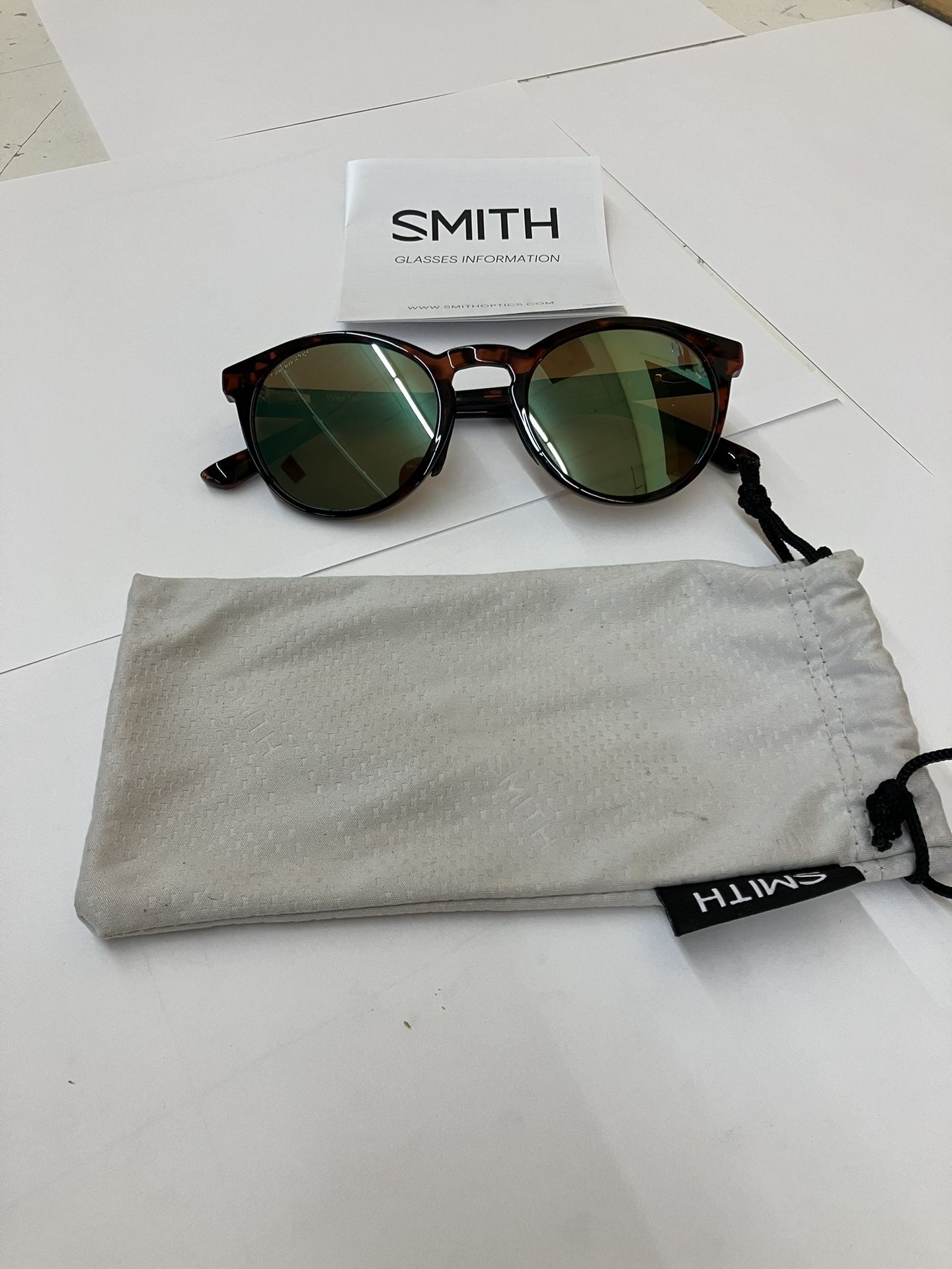 SMITH Optics Westward Opal Mirror Lense Sun Glasses NEW Tortoise Brown Polarized
