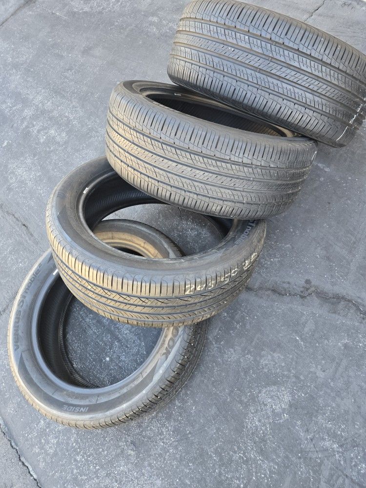 Set. Tires. 245. 50. 20. Hankook Ventus