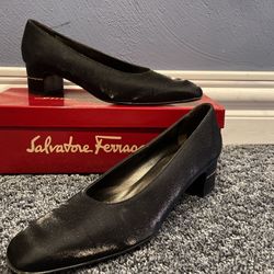 Vintage Black Salvatore Ferragamo Pumps