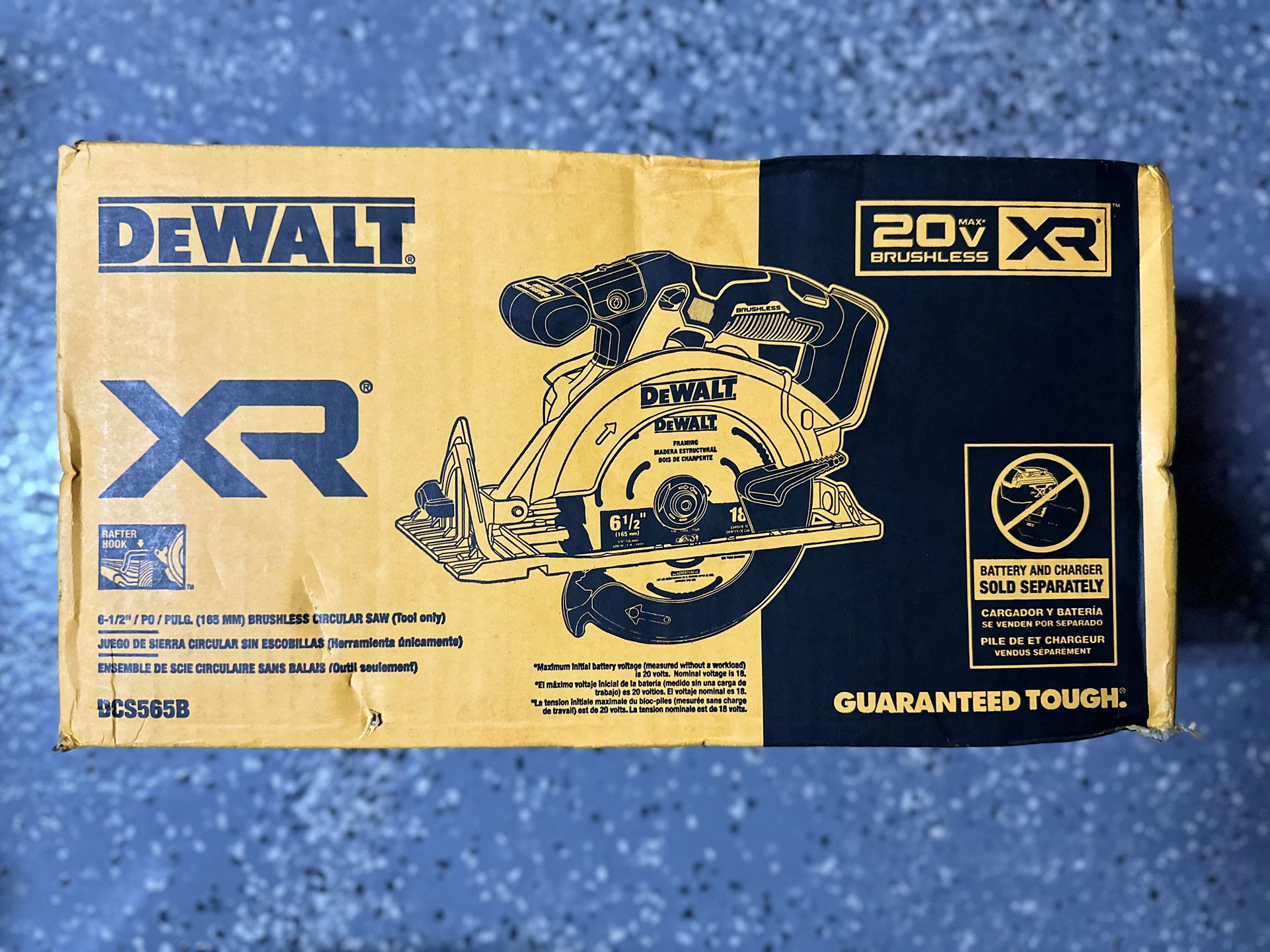 New Dewalt 20 V Circular Saw Xr Brushless  6-1/2 Tool Only Firm Price 