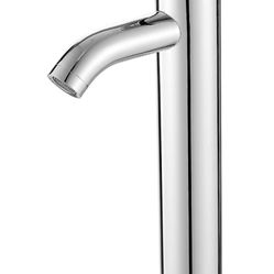 Bathroom Vessel Sink Faucet Modern Basin Mixer Tap Chrome Tall body Single Handle One Hole Lavatory Faucet