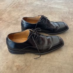 Black Leather Kenneth Cole Dress Shoes 