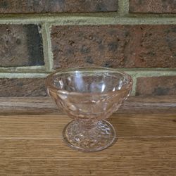 Vintage Footed Sherbert Windsor "Cubist" Pattern by Jeanette Glass