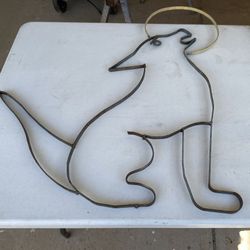 Yard Art / Wolf & Moon / Southwest Style 
