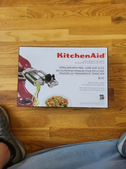 kitchenaid 5 blade spiralizer with peel core and slice