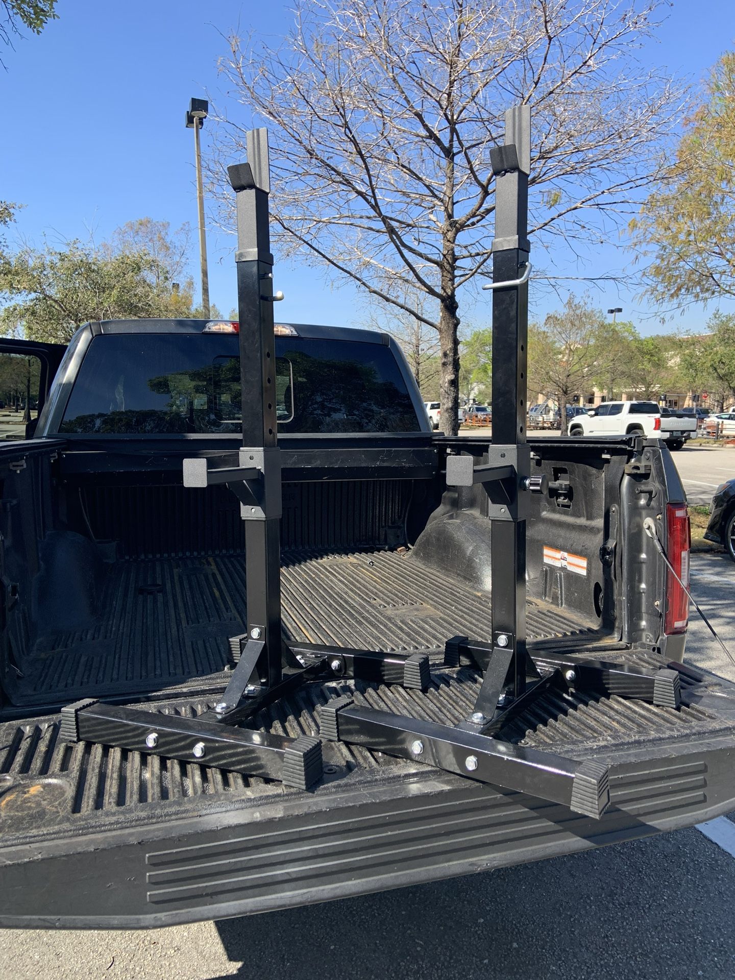 Independent Squat Rack Stands For Standard And Olympic Barbells (Use With Or Without Bench)