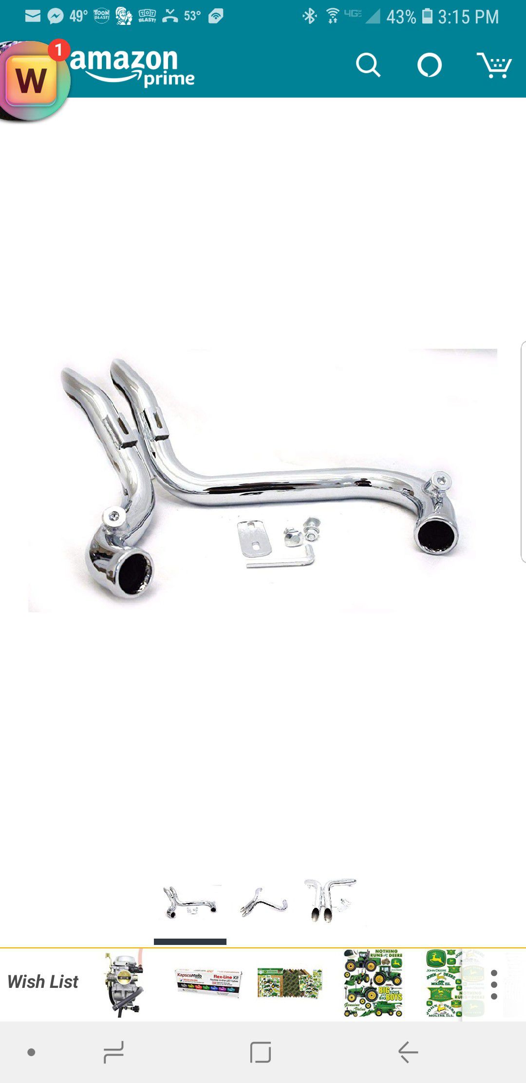 Drag pipes for Harley touring or softail