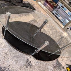 Glass Multi-shelf Coffee Table 