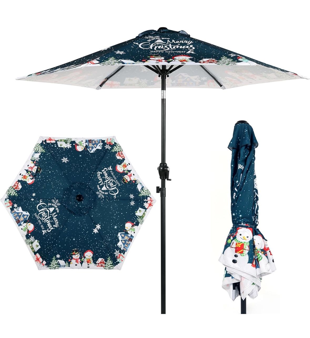 7.5FT Christmas Patio Umbrella