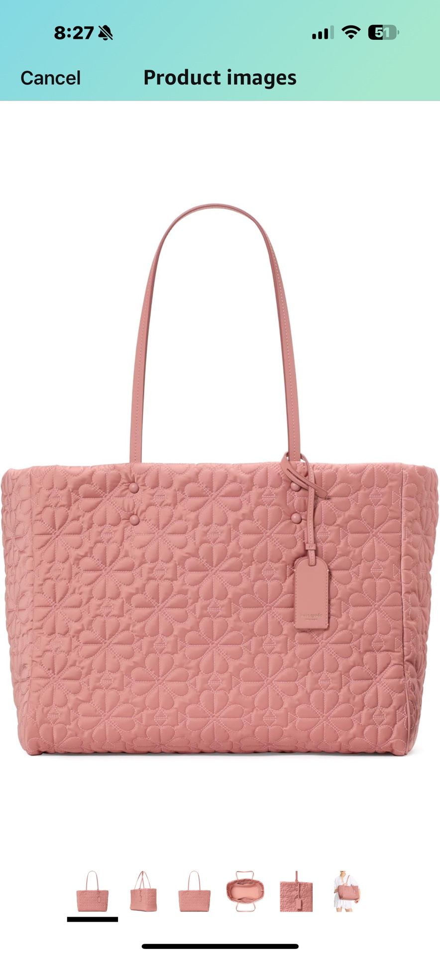 kate spade new york Tilly Quilted Fabric Large Tote, Cosmetic Pink About this item WHO WE ARE: Since our launch in 1993 with six essential handbags,