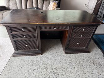Wood office desk