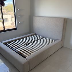 Like new queen bed with storage