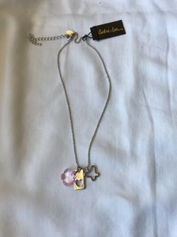 Girls 3 Charm Necklace- Cookie Lee