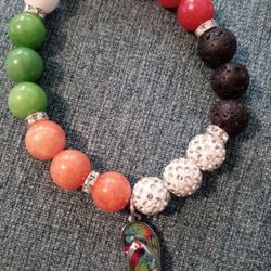 Lava Stone Bead Bracelet