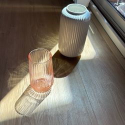Two IKEA Flower Vases 