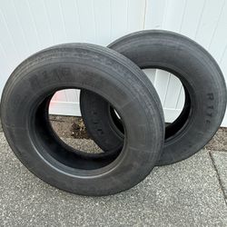 Steer/Trailer Semi Tires 295/75R 22.5 Matching Pair