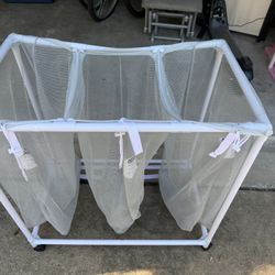 Laundry Sorter Cart. 