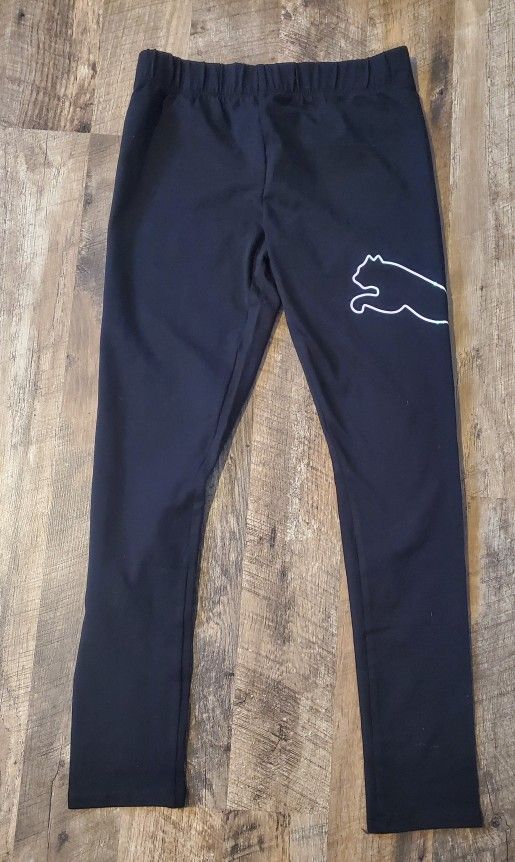 Puma Leggings Girls - Size Large 12-14 Black