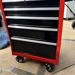 NEW CRAFTSMAN 5 DRAWER ROLLING WORK CART WITH KEYS 😢 DAMAGED BUT STILL OPENS AND LOCKS😢