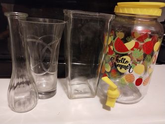 Vases And A Sun Tea Jar