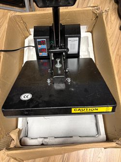 15" x 15" T Shirt Heat Press Machine T Shirt Transfer Machine 1515BLK