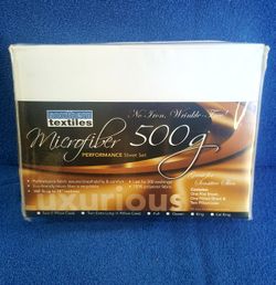 New, 500g Performance Micro-fiber Full / Double Sheet Set