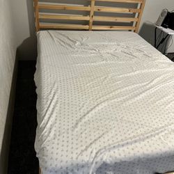 FULL BED FRAME AND MATTRESS 