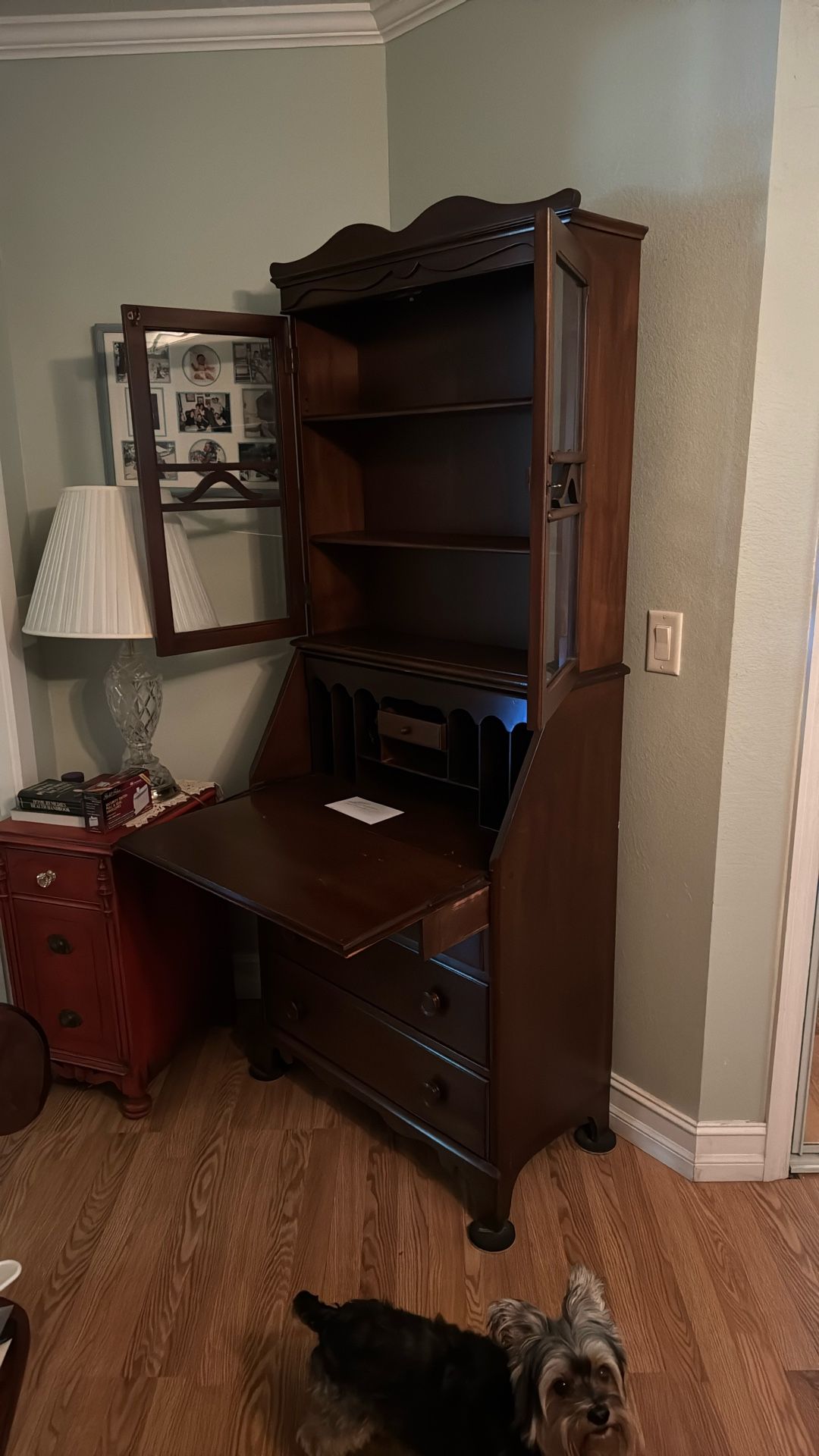 Antiques Walnut Secretary Desk