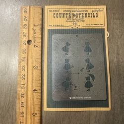 Country Stencils tin stencil - 1990 - NEW 