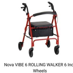 VIBE 6 ROLLING WALKER...new
