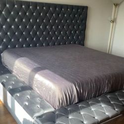 Custom tufted bed same day delivery