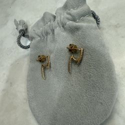 Rose Gold Diamond Earrings