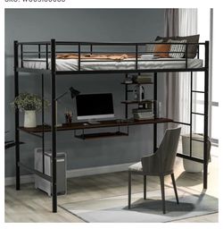 Tween loft bed - mattress not included