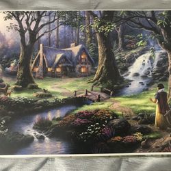 Disney Thomas Kinkade Snow White Print