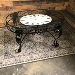 Coffee Table With Working Clock