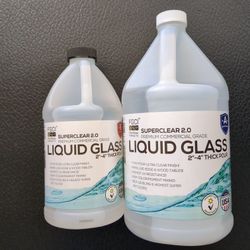 Superclear Liquid Glass 2.0 Deep Pour Epoxy - 1.5 Gallon