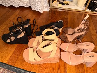 Torrid Shoe Lot Sz 7w, one pair 7.5