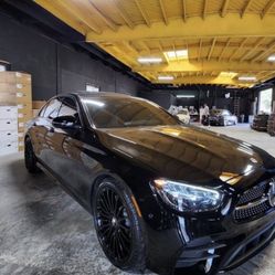 20 INCH NEW AMG STYLE WHEELS STAGGERED FOR MERCEDES BENZ E300 E350 E450 S550 S560 S580 S450 WITH NEW LEXANI TIRES