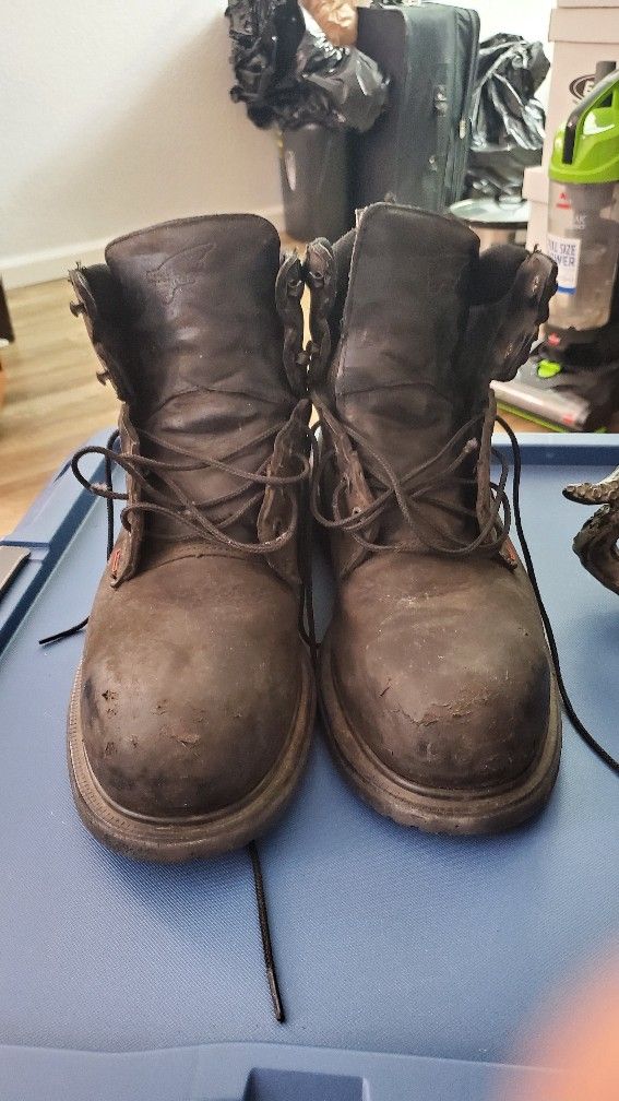 Red Wing Boots Size 11.5 BLACK - Steeltoe