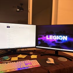 Two 27” LG Computer Monitors