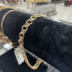 14Kyg Men’s Bracelet (Size 9) (Approximately 17.13Grams) 