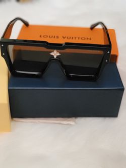 LOUIS VUITTON CYCLONE SUNGLASSES BLACK GOLD CRYSTAL Z1578W for