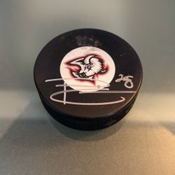 Buffalo Sabres Paul Gaustad Signed Hockey Puck 
