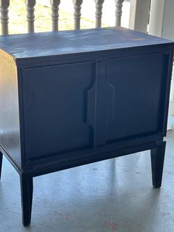 Two-Door Accent Cabinet with Hidden Drawer