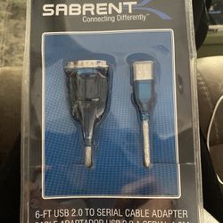 SANRENT 6ft USB Serial Cable Adapter