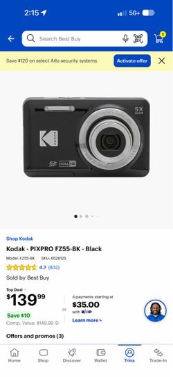 Kodak - PIXPRO FZ55-BK - Black