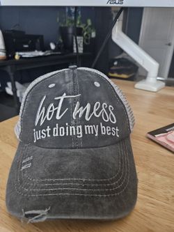 Womens Trucker Hat Gray Backing
